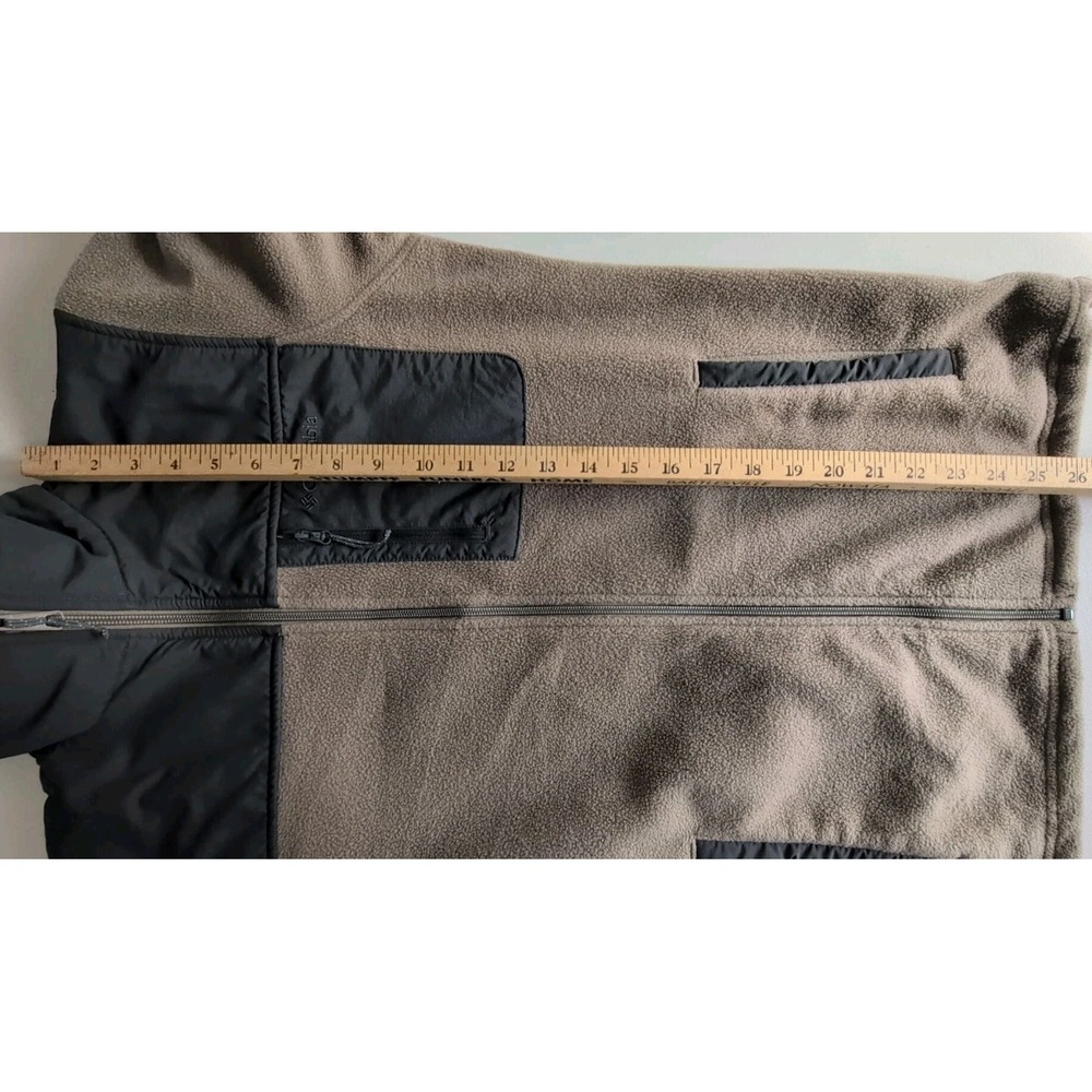 Columbia Granite Mountain Solid Overlay Full Zip Mens Jacket Brown/Tan & Gray XS - Picture 7 of 10